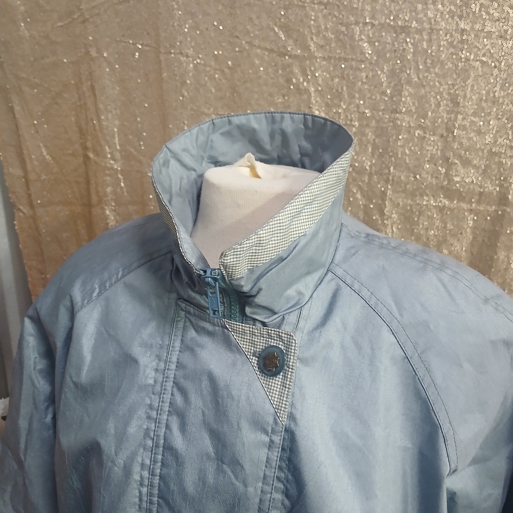 Women's First Street All Weather Water Proof Blue Light Weight Traveler Jacket L - Picture 13 of 15